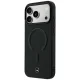 Mercedes Leather 3D MagSafe dėklas telefonui iPhone 18 Pro / 17 Pro, juodas