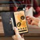 Google Pixel 6 Pro AUTSPACE Magnetic Book Case Cover, Black
