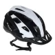 Ikonka Rallex Bicycle Helmet, Adjustable, Black/White, M (54-58 cm)