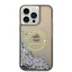 Karl Lagerfeld Liquid Glitter RSG dėklas, skirtas iPhone 14 Pro Max, juodas