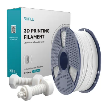 Sunlu High-Speed ABS 3D spausdinimo siūlas 1.75 mm 1 kg, baltas