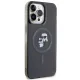 Karl Lagerfeld dėklas iPhone 15 Pro Max su MagSafe IML KC Glitter, juodas