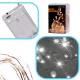 LED dekoratyvinė vielutės girlianda, 5m, 50 LED, šaltai balta