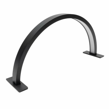 Profesionali pusmėnulio formos LED kosmetinė lempa 36W 75cm, juoda
