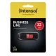 USB atmintinė Intenso Business Line 32 GB USB 2.0, juoda / raudona