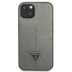 Telefono dėklas Guess iPhone 13 / 14 / 15 6.1\" Saffiano Triangle Logo, sidabrinis
