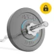 Lengvai lenktas štangos grifas 4FIZJO 120 cm, 25 mm, 5 kg