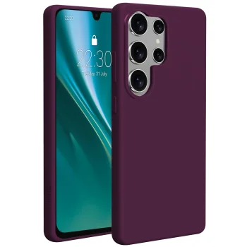 Dėklas Etteri Silicone Mag skirtas Samsung Galaxy S26 Ultra, tamsi vyšnia