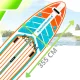 AquaPaddle Navigator SUP irklentė, 355x82x15 cm, oranžinė/žalia