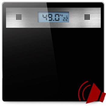Elektroninės stiklinės vonios svarstyklės su LCD ekranu 180 kg