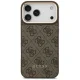 Guess 4G dėklas su MagSafe pinigine iPhone 17 Pro Max, rudas