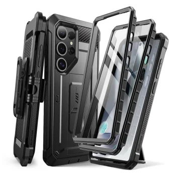 Supcase Unicorn Beetle Pro dėklas Samsung Galaxy S25 Ultra, juodas