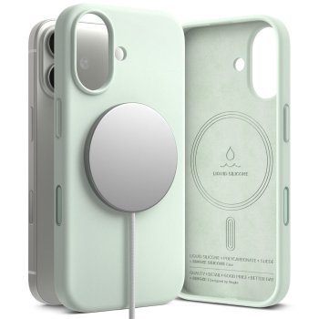 Ringke Silicone Magnetic MagSafe Phone Case Cover iPhone 17 Pro - Mint