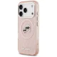 Karl Lagerfeld dėklas iPhone 17 Pro su MagSafe, rožinis