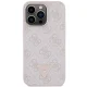 Guess dėklas iPhone 13 Pro su Crossbody dirželiu, rožinis