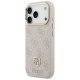 Guess dėklas iPhone 17 Pro telefonui 4G Strass Logo & Big Strap MagSafe, rožinis