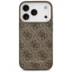 Guess iPhone 17 Pro dėklas 4G Classic Logo MagSafe, rudas