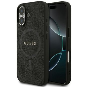 Guess 4G Ring Classic Logo MagSafe dėklas iPhone 17 - juodas