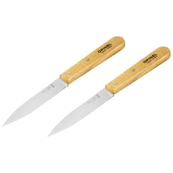 Virtuvinių peilių rinkinys Opinel N. 112, 2 vnt., natūralus bukas