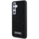 Karl Lagerfeld dėklas Samsung Galaxy S24 telefonui Rhinestone Metal Logo, juodas
