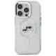 Karl Lagerfeld IML Metal Karl&Choupette MagSafe dėklas iPhone 16 Pro Max, baltas