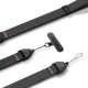 Telefono riešo dirželis Spigen Universal Adjustable Lanyard Strap Wrist, Black