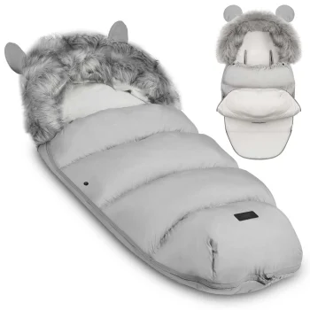 Ricokids Elmi miegmaišis vežimėliui ir rogutėms, 95x48 cm, pilkas
