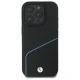 BMW iPhone 16 Pro Max dėklas Sign Leather Line MagSafe, juodas