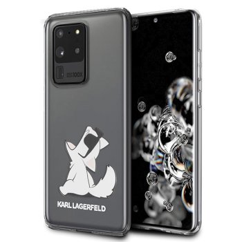 Karl Lagerfeld Samsung Galaxy S20 Ultra Case Choupette Fun, Transparent