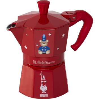 Bialetti Moka Express 3TZ Joyful Memories kavinukas, raudonas