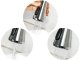 3-in-1 Kitchen Faucet Aerator and Extender, Silver