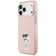 Karl Lagerfeld IML Aquarelle Choupette MagSafe dėklas iPhone 17 Pro, rožinis
