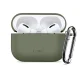 Ausinių dėklas Tech-Protect Silicone Hook, skirtas AirPods Pro, alyvuogių