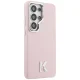 Karl Lagerfeld K Metal Logo MagSafe dėklas Samsung Galaxy S26 Ultra, rožinis