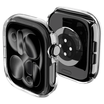 Apsauginis dėklas Spigen Thin Fit laikrodžiui Apple Watch 46mm, skaidrus
