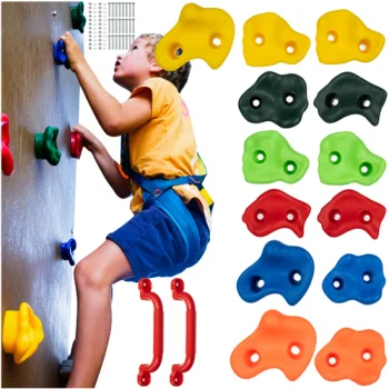 Kruzzel 25396 Kids Climbing Holds and Handles Set (15 pcs)