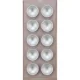 Marcato Ravioli Tablet raviolių gaminimo forma su kočėlu, rožinė