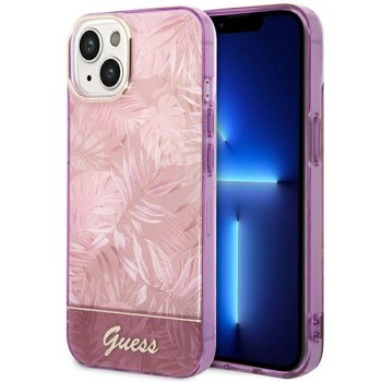 Guess Jungle Collection Case for iPhone 14 Plus, Pink
