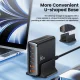 Įkrovimo stotelė Tech-Protect DC80W-GAN 6-port 80W, juoda