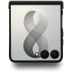 Guess Big 4G Logo dėklas telefonui Samsung Galaxy Z Flip 8, rudas
