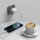 Laidas Dudao L9T 5A USB-A į USB-C 1 m, baltas