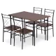 ModernHome VERONA 5 Piece Dining Table Set for Kitchen and Dining Room