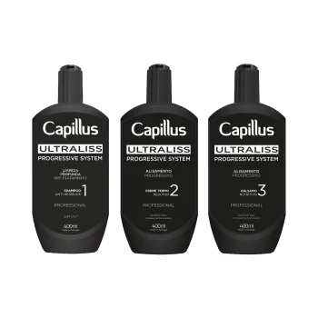 Activeshop Capillus Ultraliss Nanoplastia plaukų tiesinimo rinkinys, 3x400 ml