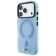 BMW M IML Frosted Metal Logo MagSafe dėklas skirtas iPhone 17/18 Pro Max, mėlynas