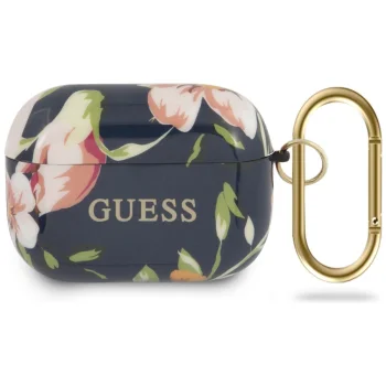 Guess AirPods Pro dėklas Flower Collection, mėlynas