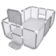 Baby Playpen with Basketball Hoop and Football Goal, 120x180 cm