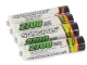 Įkraunamos AAA R3 baterijos 2700mAh, 4 vnt.