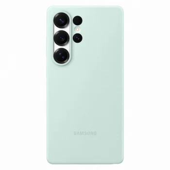 Original Samsung Galaxy S25 Ultra ( SM-S938 ) Silicone Cover Case, Mint (EF-PS938CMEGWW)