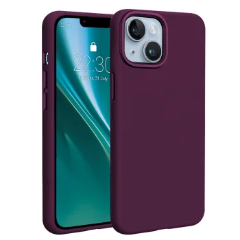 Silikoninis dėklas Etteri Silicone Mag telefonui iPhone 14 6.1", tamsi vyšnia