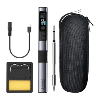 Išmanusis lituoklis FNIRSI HS-02A, 100 W, USB-C PD / DC, su 6 antgaliais